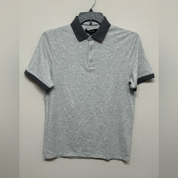 KENNETH COLE COLORBLOCK COLLAR SOLID SHORT SLEEVE POLO SIZE SMALL - Picture 6 of 10